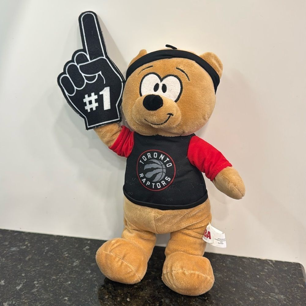 Toronto Raptors NBA Basketball Plush Bear Stuffed Animal #1 Fan. No tag